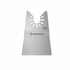 Oscillating multitool scraper blade with Imperial logo and slotted mounting design