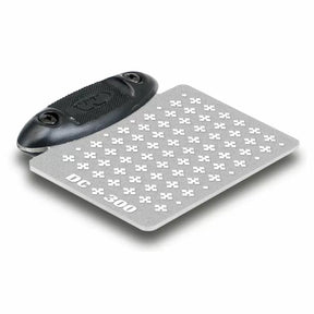 Diamond sharpening stone with handle, labeled DC 300, for woodworking tool maintenance