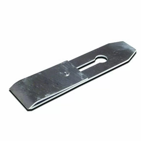 Steel woodworking hand plane blade for precision wood cutting and smoothing