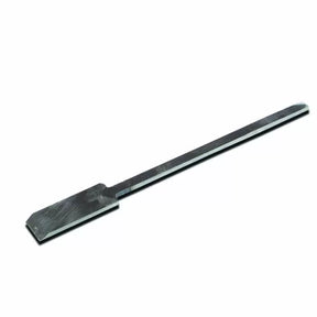 Steel mortise chisel for woodworking, isolated on white background