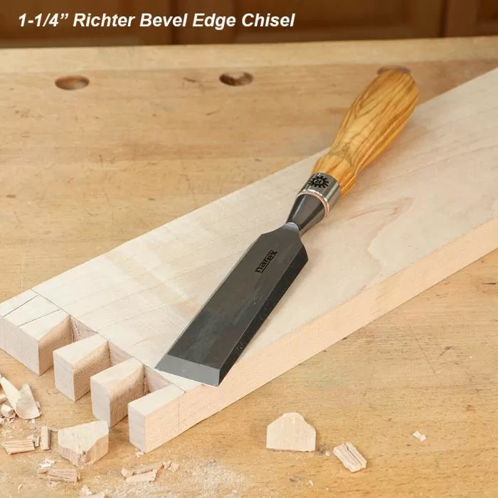 Narex 8-Pc. Richter Bevel Edge Chisels Set