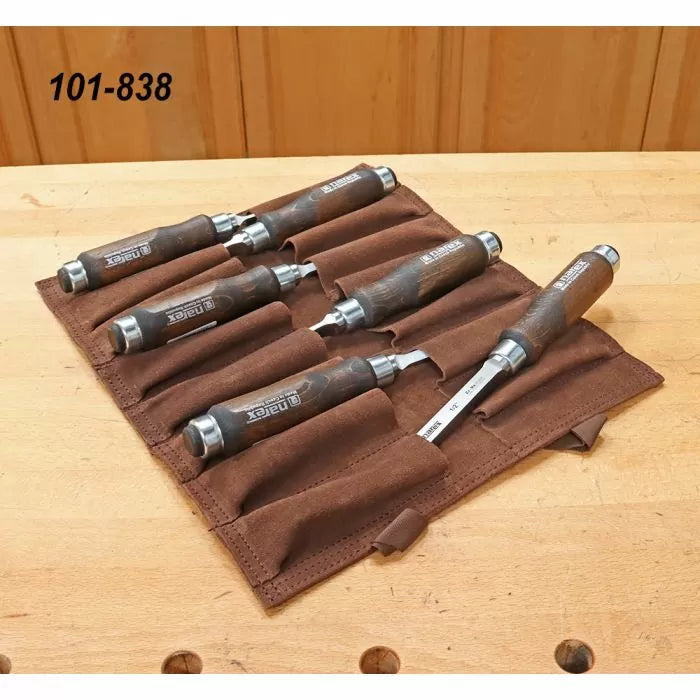 Narex 6-Pc. Imperial Mortise Chisel Set w/Tool Roll