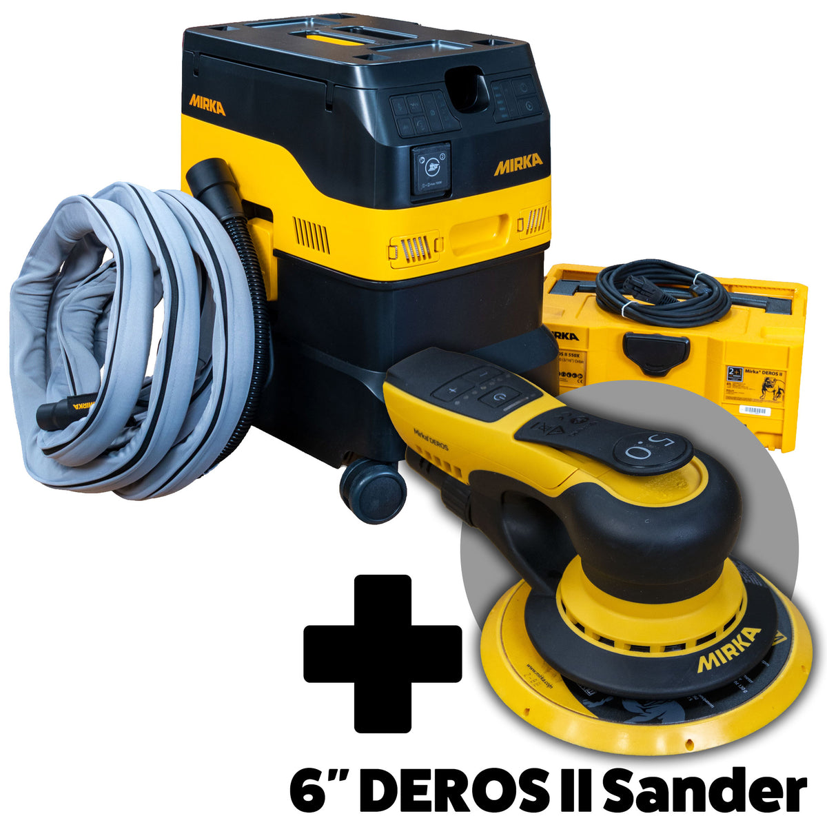 Mirka Dust-Free Sanding System GEN II with 5" DEROS II + DEXOS 1230