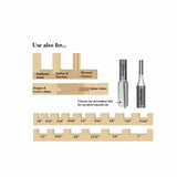 Infinity Tools 1/2" Shank 4-Pc. Extra Long Straight Router Bit Set