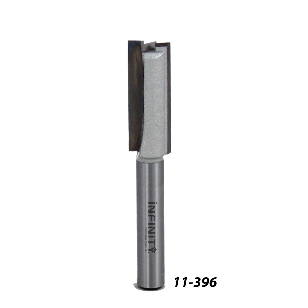 Infinity Tools 1/4" Shank Straight Router Bits w/ Plunge Point