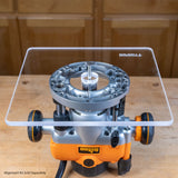 Placa base universal Infinity Tools, 11-1/2" x 11-1/2" x 3/8"