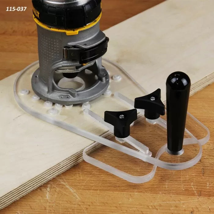 Universal D-Handle Router Base Plate