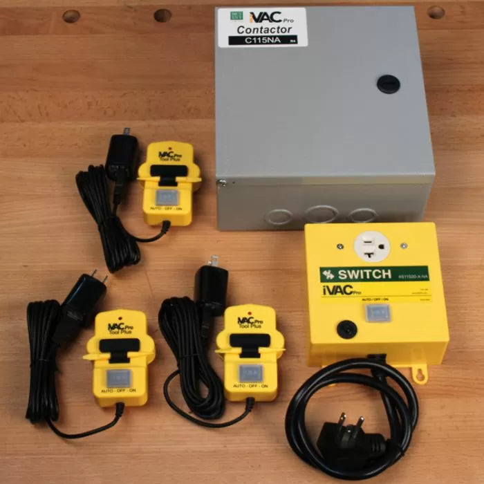 iVac 5-Pc. Auto Dust Collection Pack w/ 115 VAC Switch