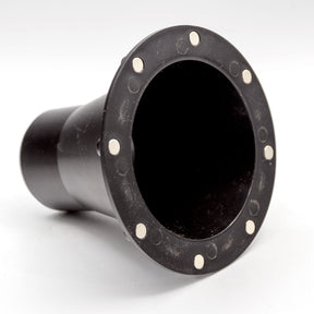 Magnetic dust port side view for woodworking dust collection systems