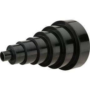 Stacked stepped router table insert ring for woodworking dust collection