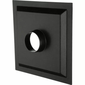 Black dust collection port adapter for woodworking router table