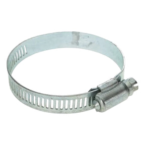 Metal hose clamp for woodworking dust collection, adjustable steel band with screw mechanism