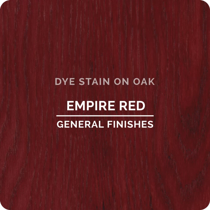 General Finishes Water Based Dye Stain, Empire Red