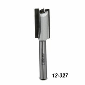 Straight router bit for woodworking, metal shaft, sharp edges, product number 12-327