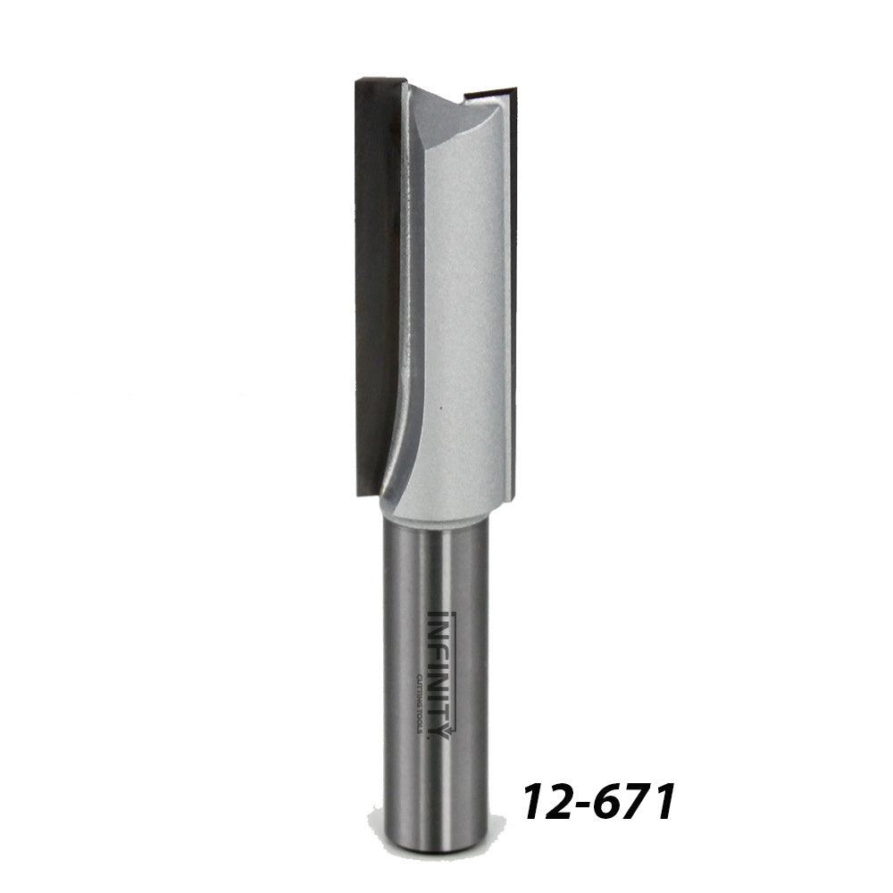 Infinity Tools 1/2" Shank Straight Router Bits