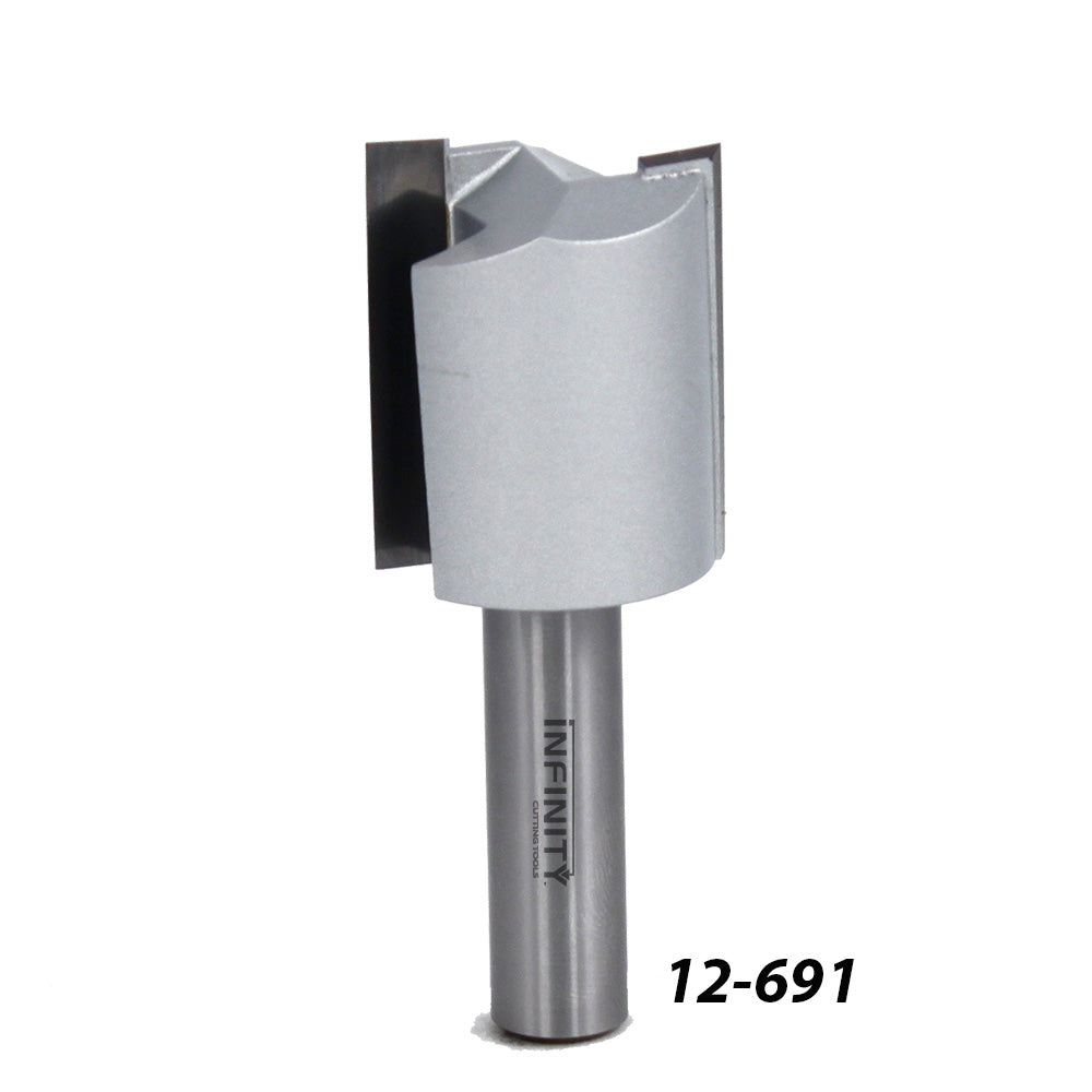 Infinity Tools 1/2" Shank Straight Router Bits