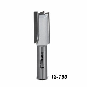 Carbide tipped straight router bit for woodworking, part number 12-790
