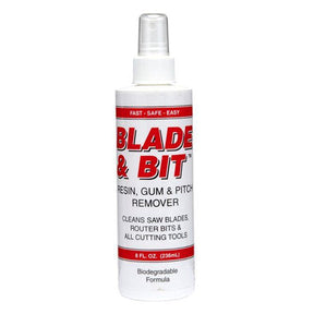 Blade & Bit resin, gum, and pitch remover spray bottle for saw blades and router bits