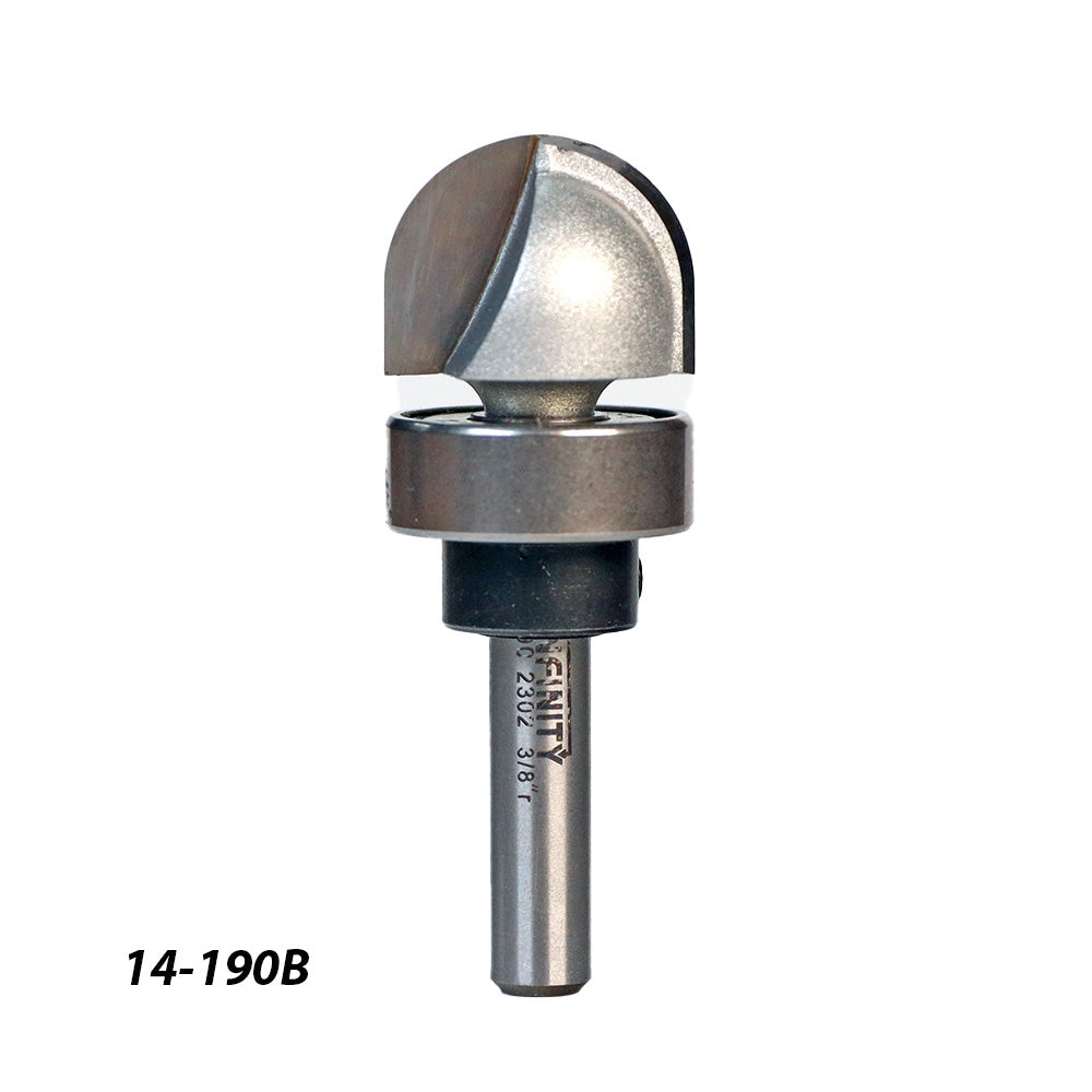 Infinity Tools 1/4" Shank Roundnose Router Bits w / Bearing