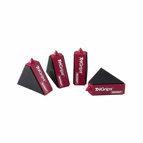 Set of four TriGrips non-slip woodworking work supports with textured surfaces