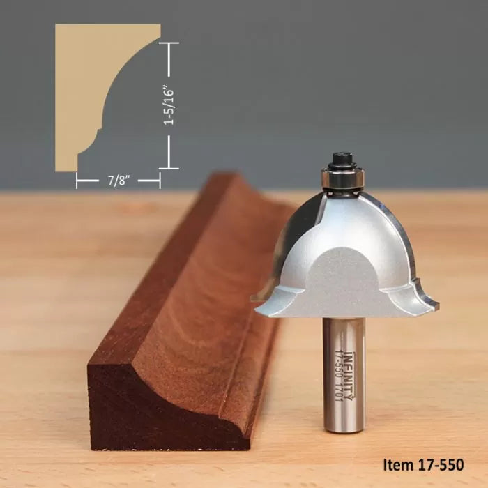 11-Pc. 17th-Century Router Bit Profile Set