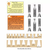 Infinity Tools 1/4" Shank Dovetail Router Bits