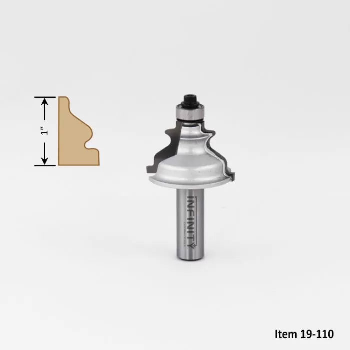 Infinity Tools 1/2" Shank Colonial Period Router Bit, Interior Trim Molding Small