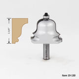 Broca para enrutador de época colonial con vástago de 1/2" de Infinity Tools, detalle de muebles grandes