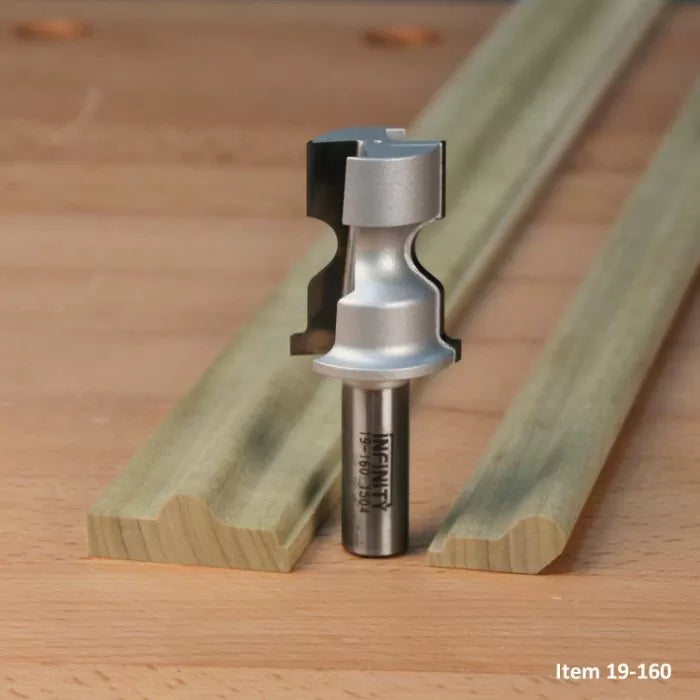 Infinity Tools 1/2" Shank Colonial Period Router Bit, Board Joint Cover