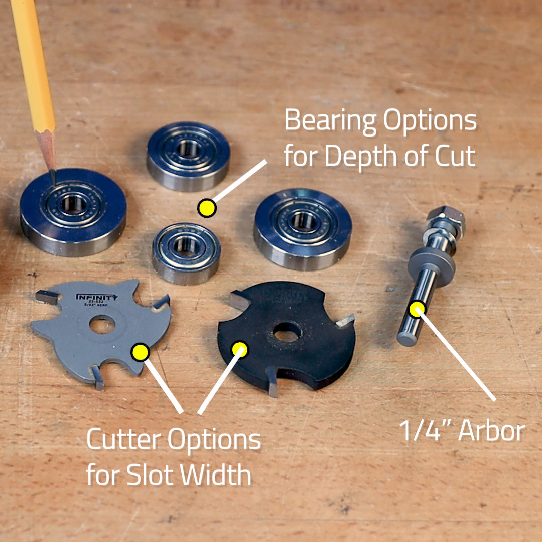 Infinity Tools Slot Cutter w/ 1/4" Shank Arbor