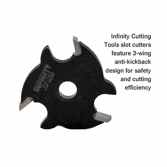 Infinity Tools 3-Wing Slot Cutter, 5/16" I.D. x 1-7/8" O.D.