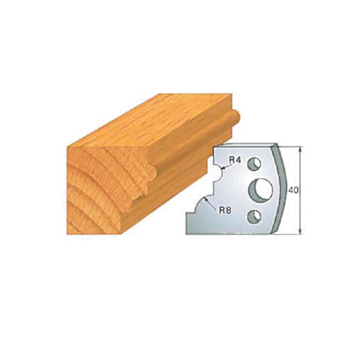 Infinity Tools Insert-Pro 13-Pc. HSS Master Molding Shaper Set, 1-1/4" Bore