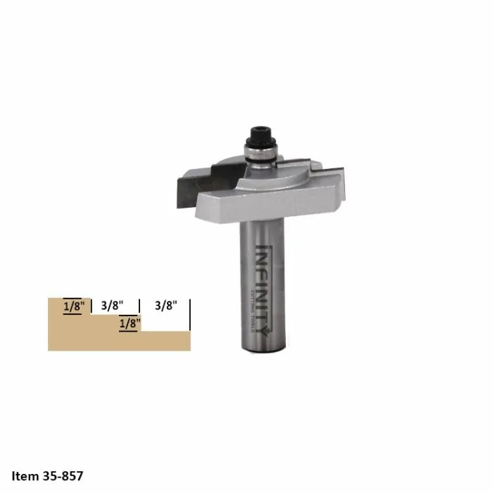 Infinity Tools 1/2" Shank Stepped Rabbeting Router Bit