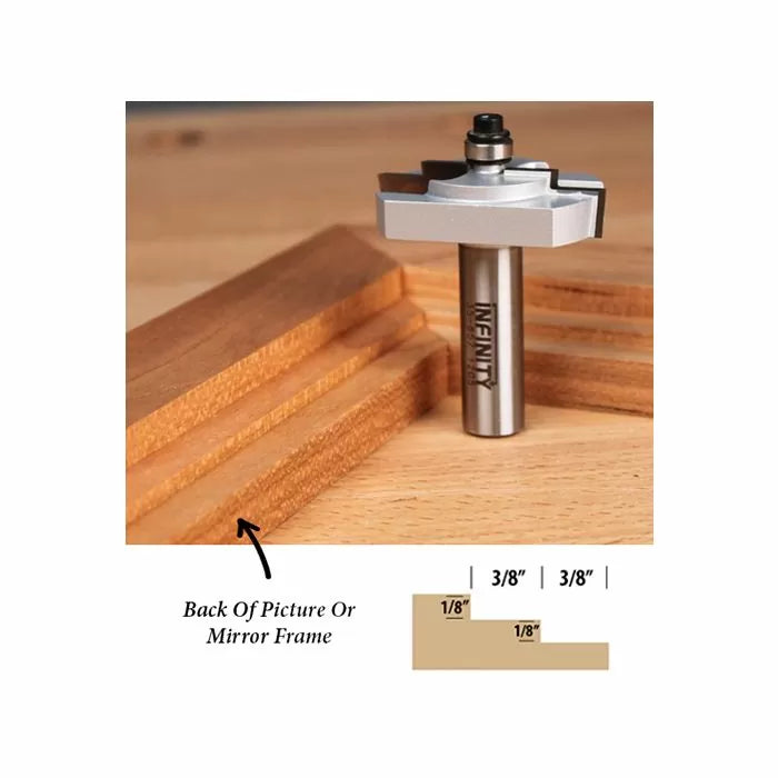 Stepped Rabbeting Router Bit