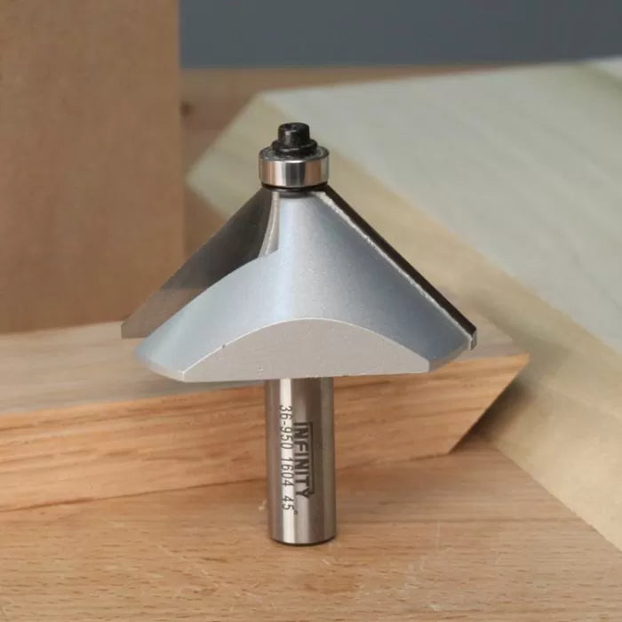 Infinity Tools 1/2" Shank Chamfer Router Bits