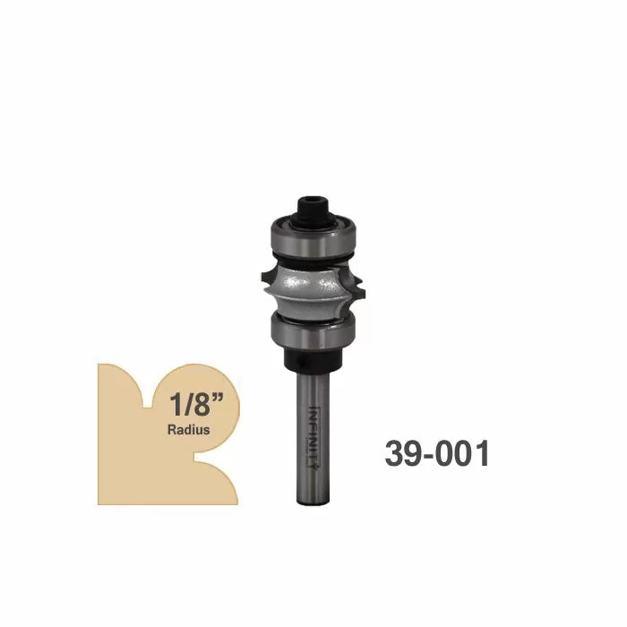 Infinity Tools 1/4" Shank Full Bead Router Bits