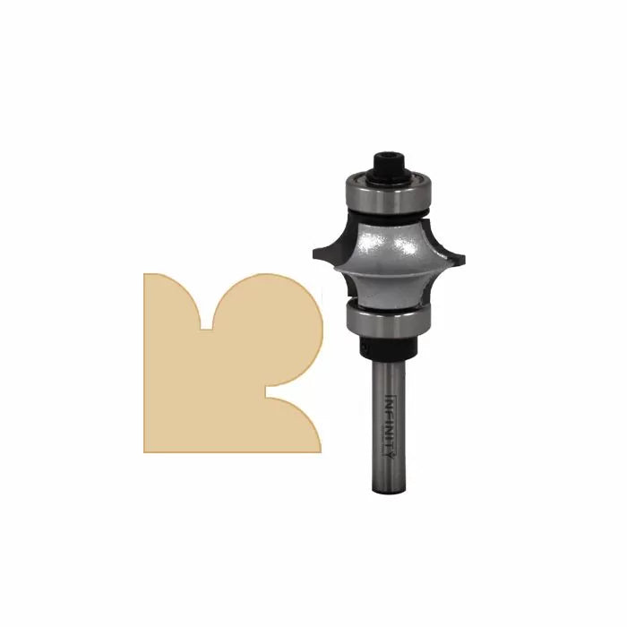 Infinity Tools 1/4" Shank Full Bead Router Bits