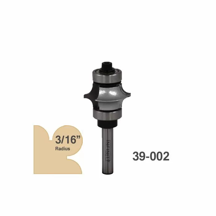 Infinity Tools 1/4" Shank Full Bead Router Bits