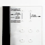 Dual row of indexing holes.