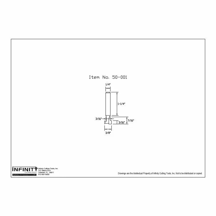 Infinity Tools 1/4" Shank Keyhole & Picture Hanging Bits