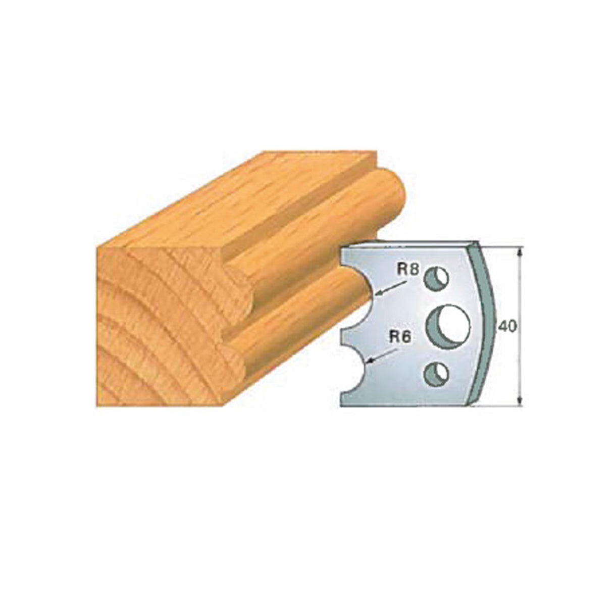 Infinity Tools Insert-Pro 13-Pc. HSS General Purpose Shaper Set, 1-1/4" Bore