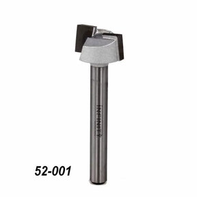Carbide tipped router bit for woodworking, single straight flute, product number 52-001