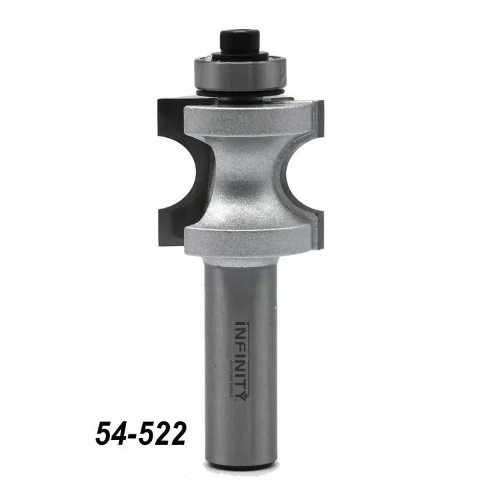 Infinity Tools 1/2" Shank Bullnose Router Bits w/ Bearing