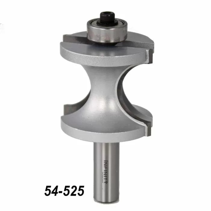 Infinity Tools 1/2" Shank Bullnose Router Bits w/ Bearing