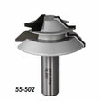 Carbide-tipped router bit with steel shank, labeled 55-502, for woodworking joinery.