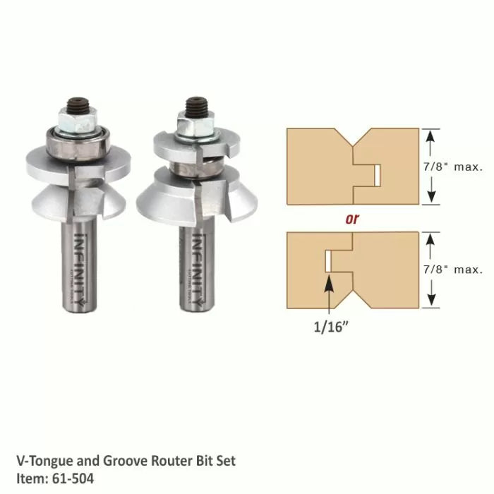 Tongue & Groove Flooring Router Bits