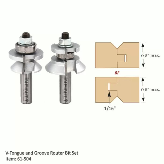 Infinity Tools 1/2" Shank Floor Making Router Bit Sets