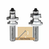 61-509 tongue and groove flooring router bits with sub-flooring joint diagram