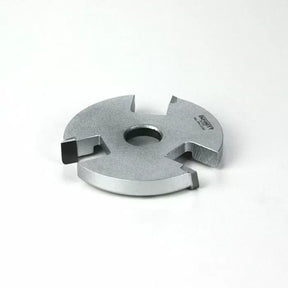 Carbide-tipped slot cutter blade for woodworking, shown on a white background