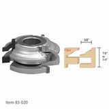 Infinity Tools Reversible Rail & Stile Shape-Up Shaper Cutter for Cabinet Doors, 3/4" Bore